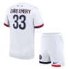 Maillot de Supporter Paris Saint-Germain Zaire Emery 33 Extérieur 2024-25 Pour Enfant